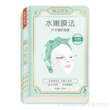 Masque facial reconstitué et cutanée